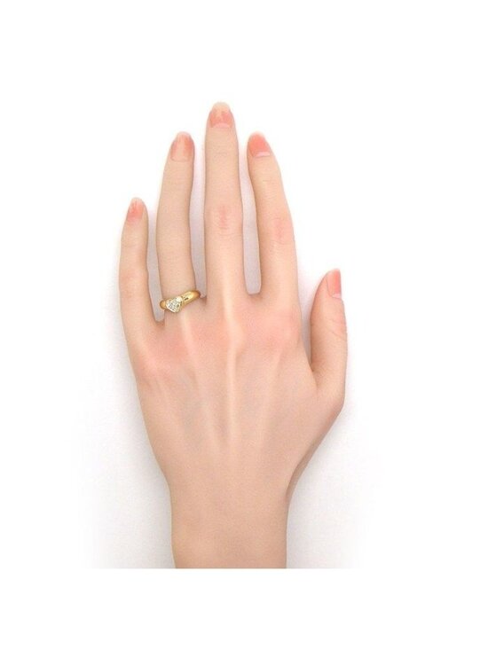 Tiffany&co. ring friendship heart - Gem Tiffany & Co Ring Friendship Heart Motif Points Diamond 18k Yellow Gold